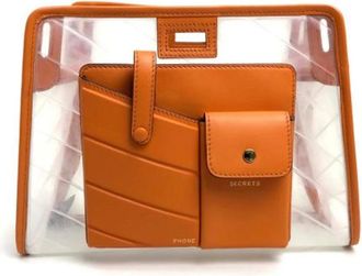 Fendi Pre-owned Clutches, female, Orange, Size: ONE SIZE Pre-owned Leather Clutch