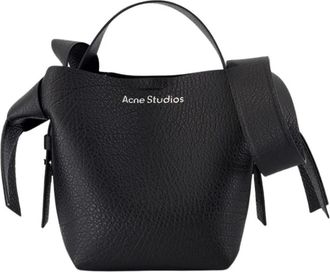 Acne Studios Handbags, female, Black, Size: ONE SIZE Leather Mini Crossbody Bag