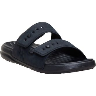 HeyDude Wave 2 Strap Polyurethaan Heren Zwart/Zwarte Sandalen