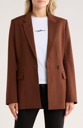 Rag & Bone Roxanne Wool Blend Blazer in Dark Brown at Nordstrom Rack, Size 2
