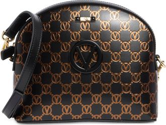 Mario Valentino Diana Monogram Leather Crossbody Bag in Black at Nordstrom Rack