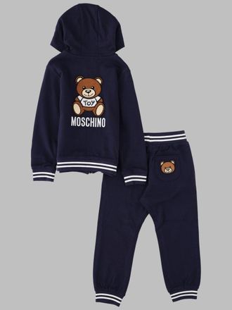 Moschino Cotton-Elastane Sweatshirt and Pants Set - Blue