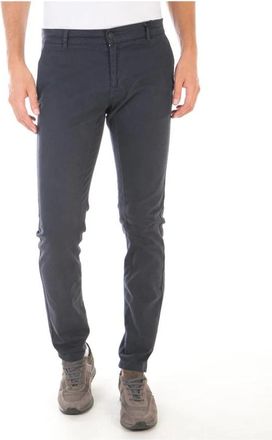 Daniele Alessandrini Jeans - Heren - Slim Fit Broeken - Blauw - W30 - Katoen - Broeken