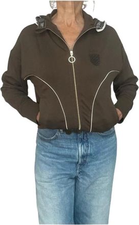 Aeronautica Gilet con cappuccio e zip - - Sweatshirts & Hoodies - Donna - Marrone - M
