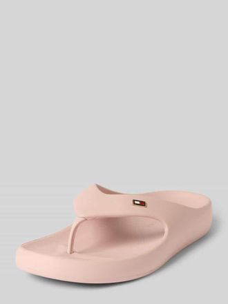 Tommy Hilfiger Vorgeformter Zehentrenner mit Logo-Detail in Rose, Größe 41/42