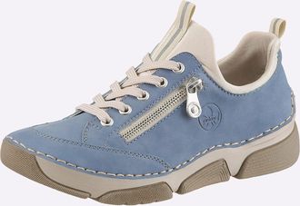 Rieker Sneaker RIEKER, Damen, Gr. 37, mittelblau, Lederimitat, Schuhe Sneaker