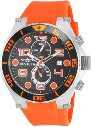 Invicta Pro Diver 15395 Heren Horloge - Quartz Uurwerk - Roestvrij Staal met zwarte Wijzerplaat - 50mm