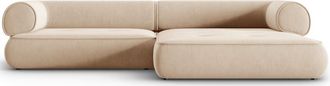 BLOOMINGLOFT 4-Sitzer Ecksofa Lily Chenille rechts