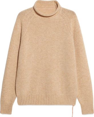 Fortela Andrew Merino Wool High Neck Sweater in Natural at Nordstrom, Size X-Large
