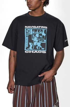 Pleasures Navigate Graphic T-Shirt in Black at Nordstrom, Size X-Large