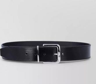 Frankie Shop sarno leather belt smooth wide strap