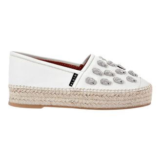 Philipp Plein Dames, Schoenen, Wit, Maat: 35 EU Leer