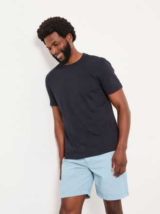 Fat Face FatFace Light Blue Seil Stripe Shorts Pyjama Set