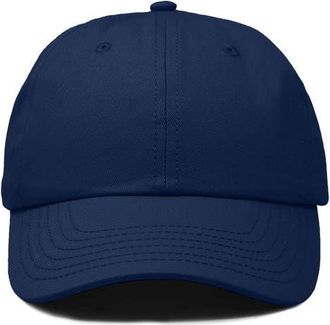 Dalix Classic Cotton Dad Cap in Navy Blue at Nordstrom