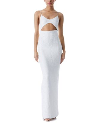 Alice & Olivia Alice + Olivia Valli Fitted Cutout Cami Midi Dress