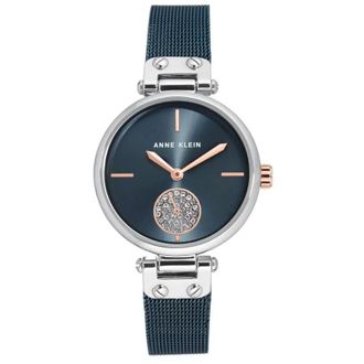 Anne Klein Crystal Blue Dial Ladies Watch AK/3001BLRT