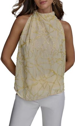 DKNY Embellished Cutaway Shoulder Top in K4P at Nordstrom, Size X-Large