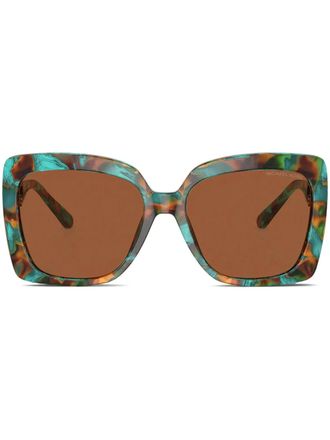 Michael Kors oversize-frame sunglasses - women - Acetate - 57 - Green