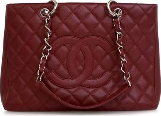 Chanel Borsa tote Grand Shopping in pelle Caviar 2008-2009 - Rosso