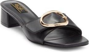 Rachel Roy Sarah Block Heel Slide Sandal in Black at Nordstrom Rack, Size 11