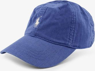 Ralph Lauren Cappello in lino con logo ricamato frontale - POLO RALPH LAUREN - gender_Man