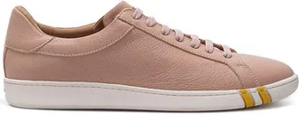 Bally Pink Fabric And Leather Low Top Womens Sneakers