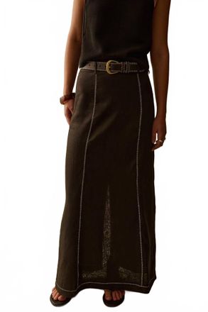 SANCIA Indy Maxi Skirt In Nero