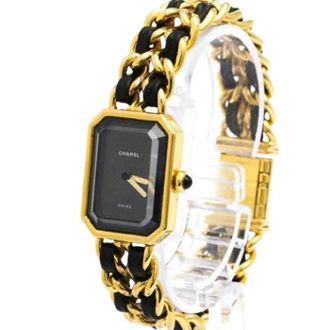 Chanel Pre-owned Watches, female, Black, Size: ONE SIZE Pre-owned Premiere Rock Quartz Watch
