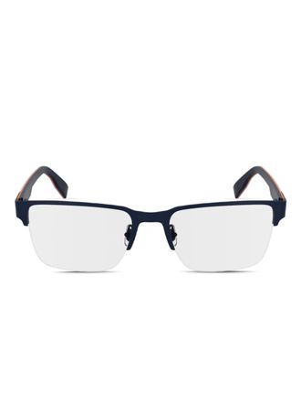 Lacoste rectangle-frame glasses - Blue