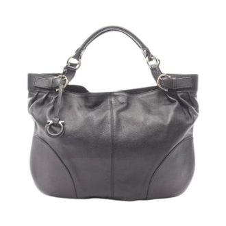 Ferragamo Pre-owned Shoulder Bags, female, Black, Size: ONE SIZE Pre-owned Shoulder Bag