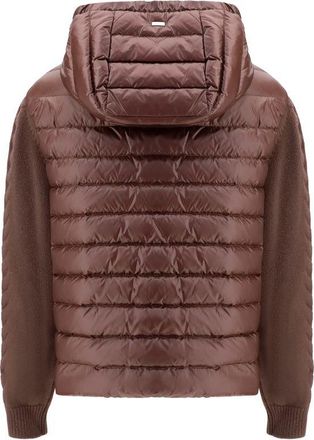 Herno Womens Brown Polyester Full-Length Jacket Clothing