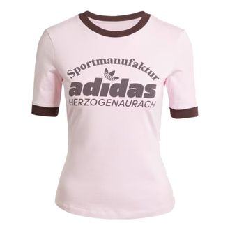 adidas (WMNS) adidas originals Retro Graphic Tee Asia Sizing Pink IR6087