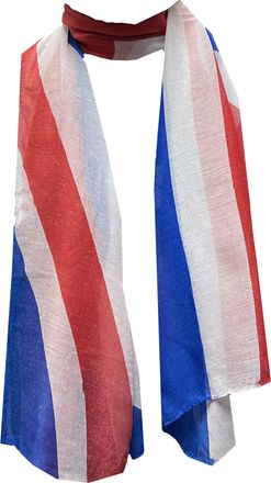World of Shawls UK London Souvenir Scarves Wraps Shawls Womens Unisex Street Party Queens 90th Birthday Celebrations (Large Crinkle Union Jack)