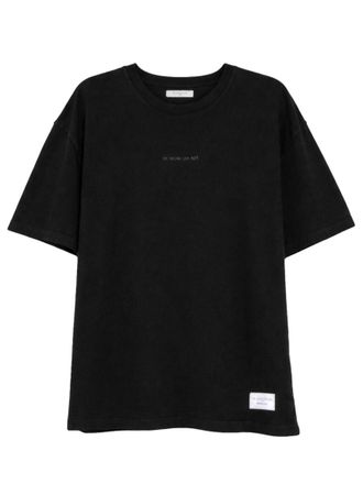 Ih Nom Uh Nit Black Logo Crew Neck T-Shirt