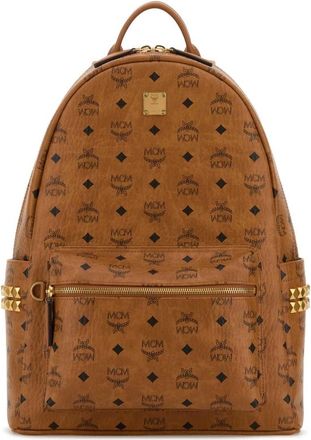 MCM Printed Canvas Backpack