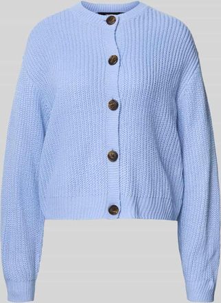 Vero Moda Regular Fit Strickjacke mit einreihiger Knopfleiste Modell LEA in Hellblau, Gr&ouml;&szlig;e XL