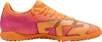 Puma Heren Future 8 Play Trainers met reli&euml;fpatroon voor kunstgras (Oranje/zwart)