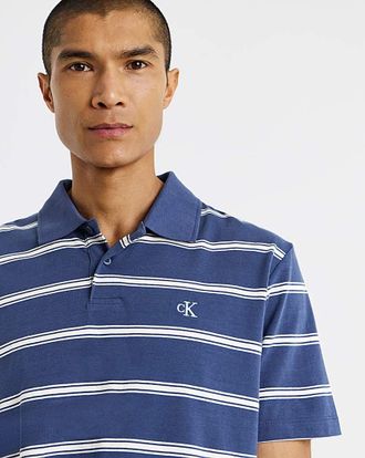 Calvin Klein Jeans Stripe Jersey Polo