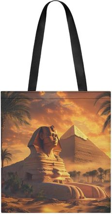 Generic Great Sphinx And Pyramids of Giza Ancient Egypt Tote Bag for Women Men Shoulder Bags Purses Pouch Handbags