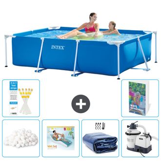 Intex Piscina Con Estructura Rectangular - 220x150x60 Cm - 7-piezas S5
