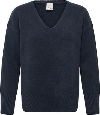 Ichi Maglia Girocollo - - Knitwear - Donna - Blu - S