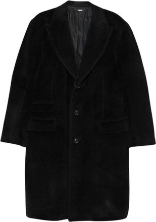 Canali Cappotto monopetto - - Coats - Uomo - Nero - 3XL