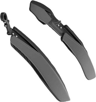 OEM Juego De Guardabarros Para Bicicleta - Guardabarros - Mant&eacute;n Tu Bicicleta Limpia - Deflector De Aire Curvo - 24-27.5 Pulgadas - Negro
