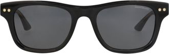 Montblanc Square-Frame Recycled Acetate Sunglasses
