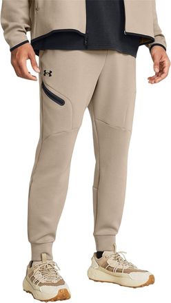 Under Armour Heren Fleece Tapered Joggers (Bruin)