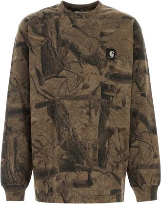 Carhartt Work in Progress Brown Crew Neck T-Shirt