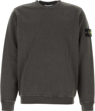 Stone Island Charcoal Cotton Sweatshirt