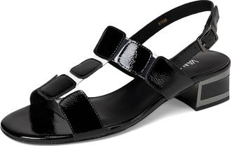 Vaneli Womens Hatty T-Strap Sandal In Black Patent