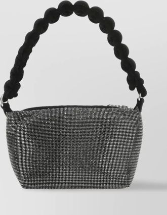 Kara crystal mesh clutch bag