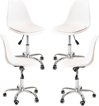 Regalos Miguel Regalos Miguel - Packs Sillas - Pack 4 Sillas Dami Office - Blanco